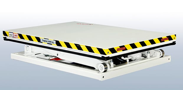 Flexlift Kompakt-Hubtisch FK — Anbindung mit Ameise/Hubwagen