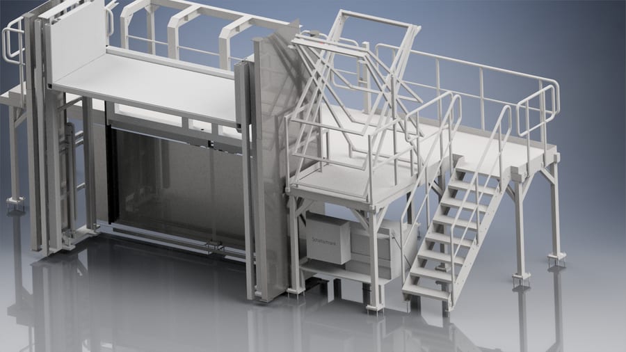 Digitale Planung mit CAD-Zeichnung und STP-Dateien für Hubtische